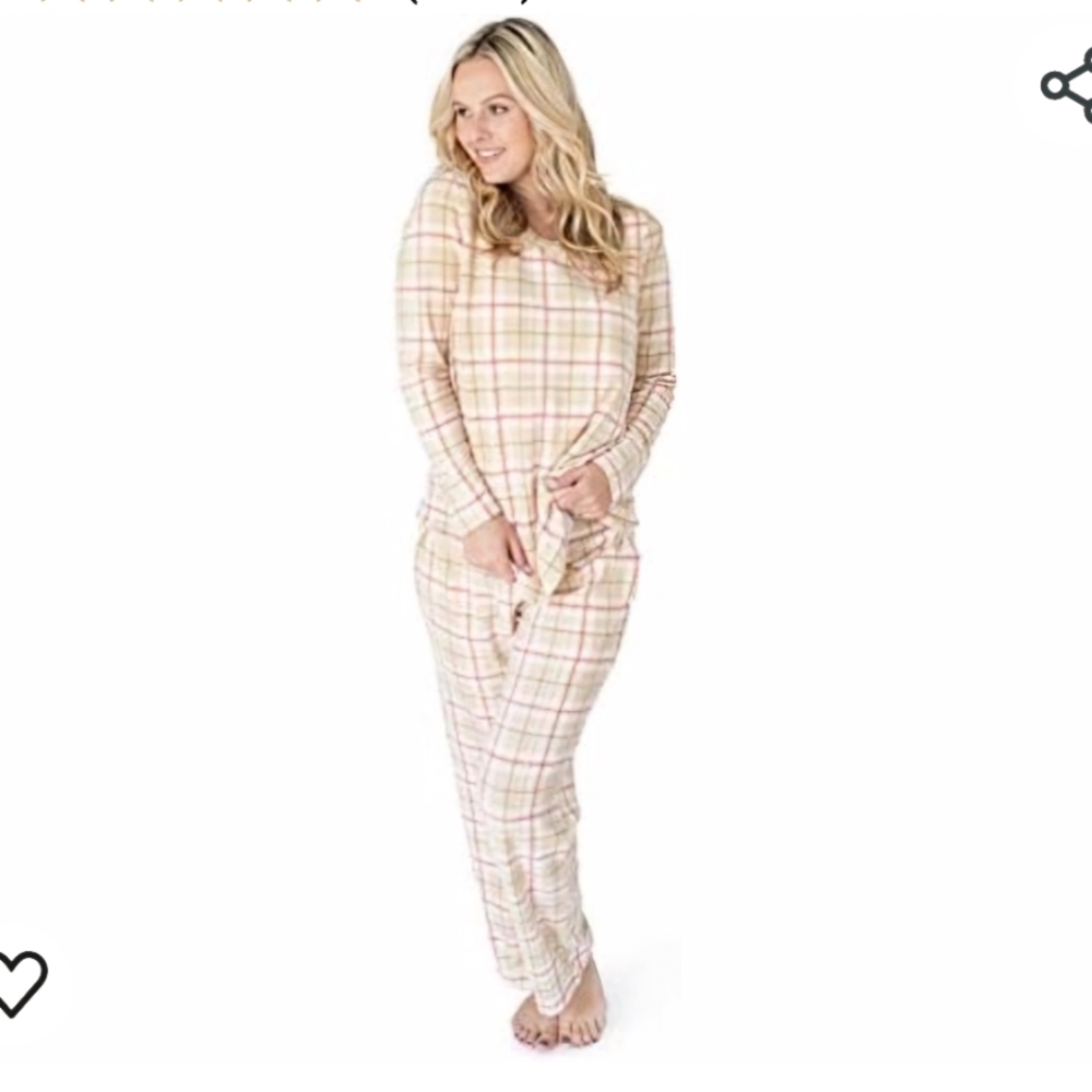 Kindred Bravely Fleece Nursing/ Maternity Pajama Set Size L